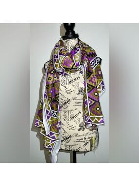 Raj scarf - made in India - 100% cotton - approx 76” x 22”